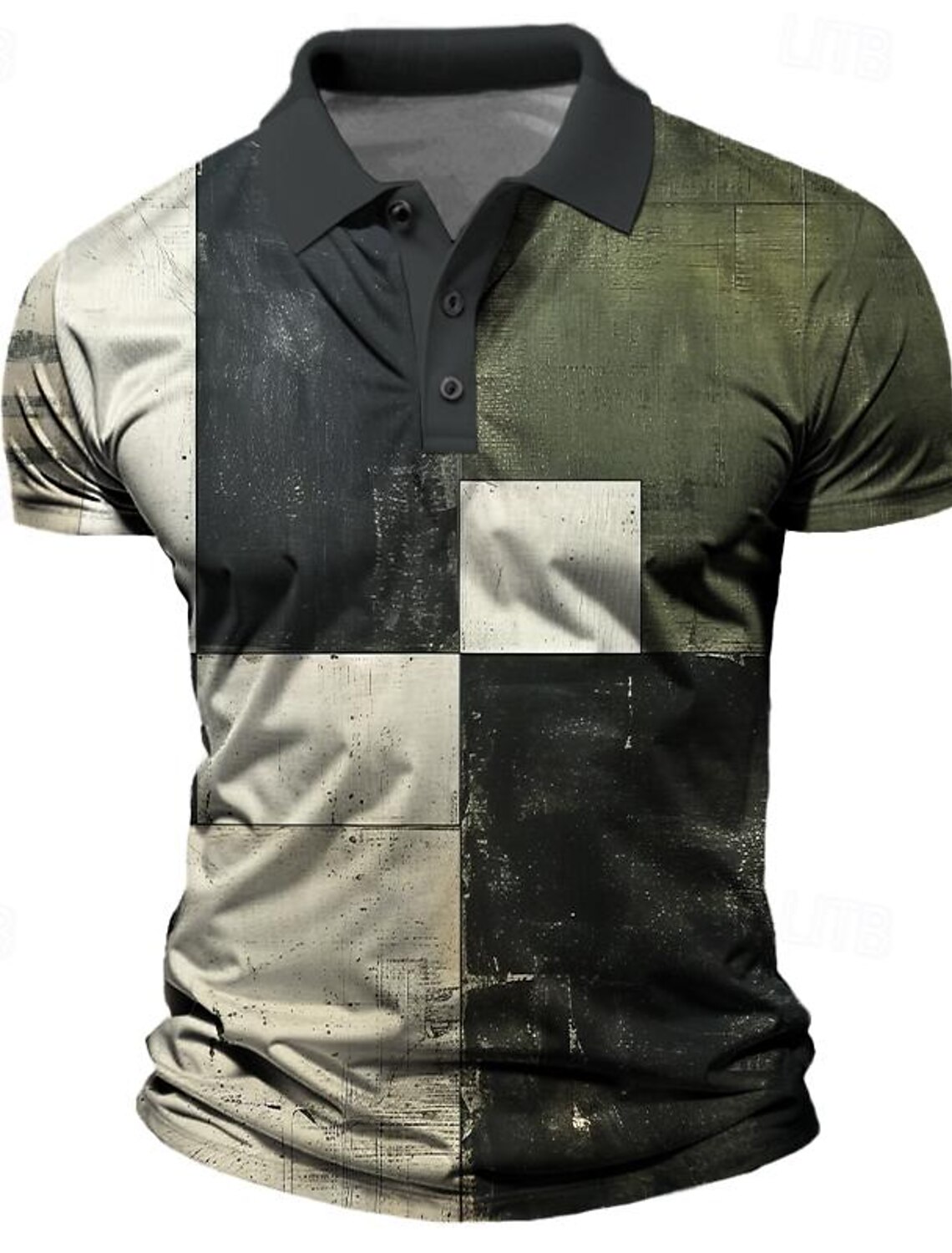 Men'S Polo Formal Wear - Men's Plaid Polo Shirts Golf Shirt