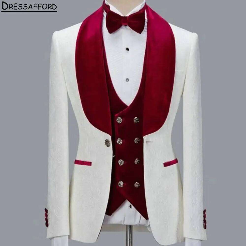 Men'S Formal Evening Wear - Elegant Formal Men Suits Three Pieces