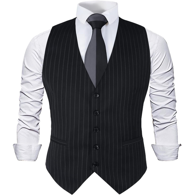 Mens Pinstripe Business Suit V - Men Formal Wear Dress avaliação e preço