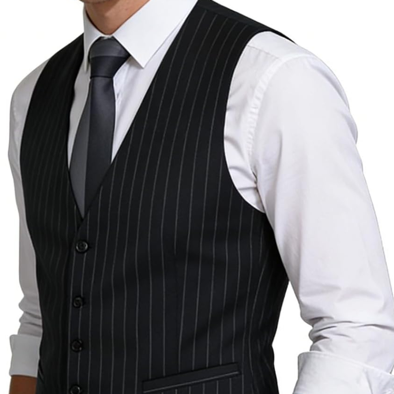 Mens Pinstripe Business Suit V - Men Formal Wear Dress avaliação e preço