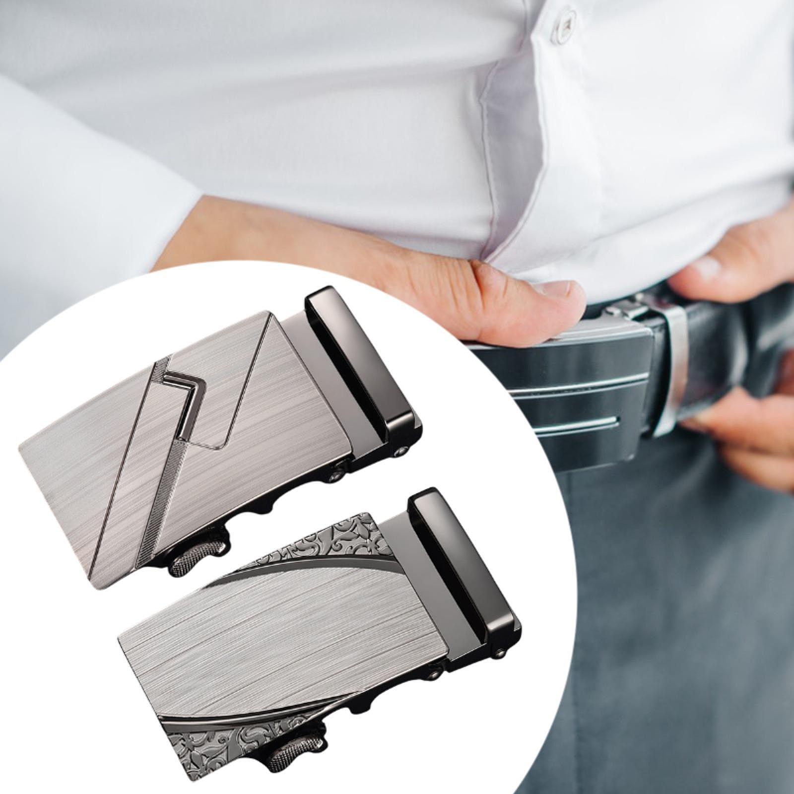 2Pcs Mens Belt Buckles Compact - Men Formal Wear With Jeans avaliação e preço
