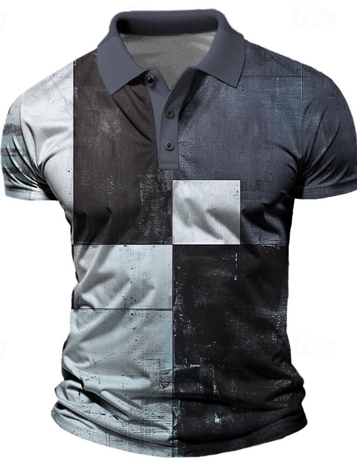 Men's Plaid Polo Shirts Golf S - Men'S Polo Formal Wear avaliação e preço