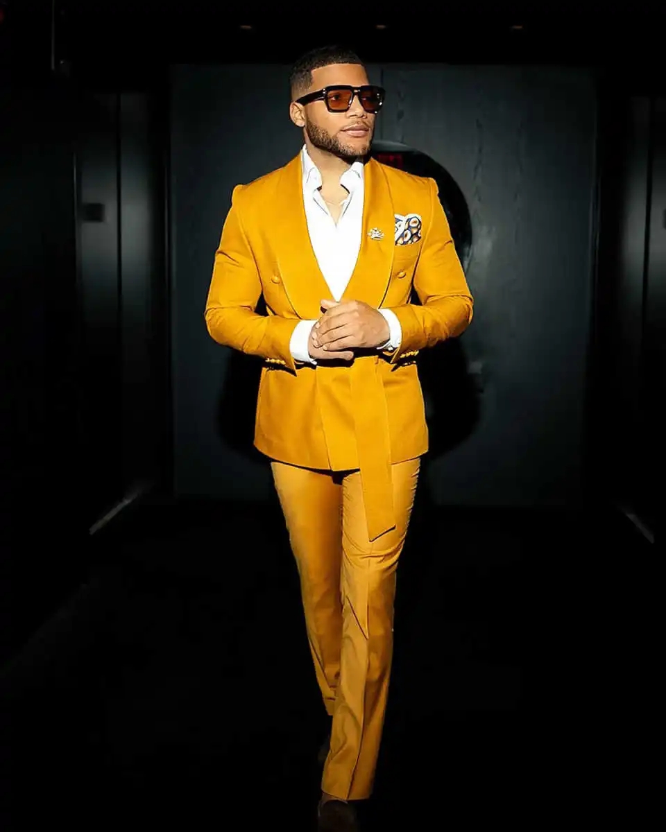 Modern Men Suits With Belt Sha - Men'S Formal Evening Wear avaliação e preço