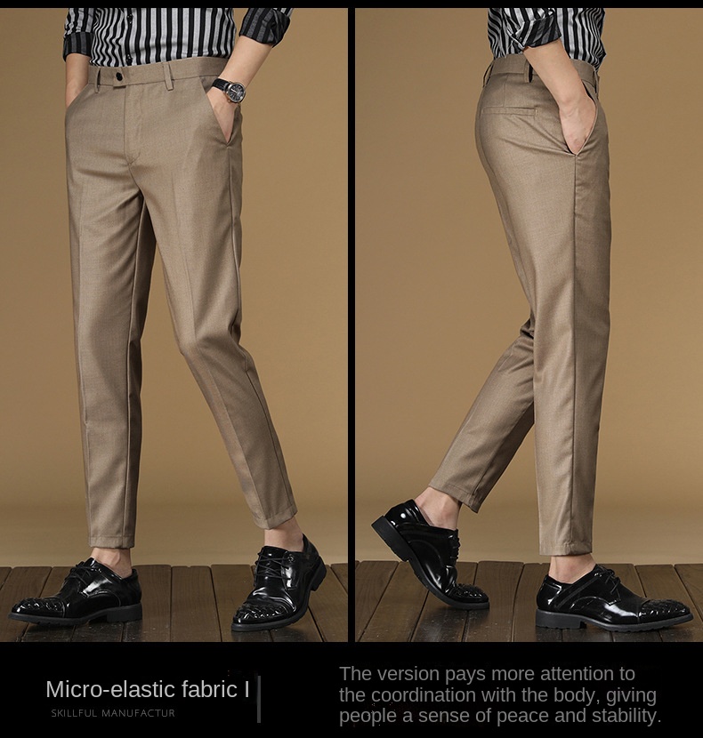 Summer Suit Pants Men Red Blac - Men'S Formal Wear For Office avaliação e preço