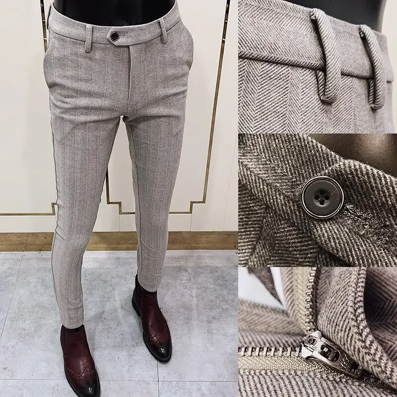 Autumn Winter Thickened Woolen - Men'S Formal Wear For Office avaliação e preço