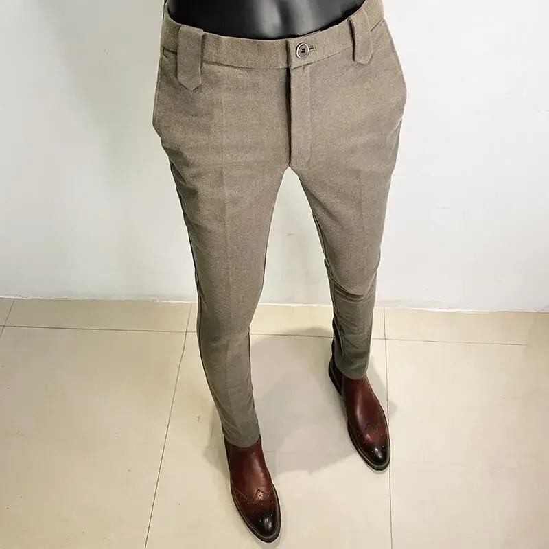 Autumn Winter Thickened Woolen - Men'S Formal Wear For Office avaliação e preço