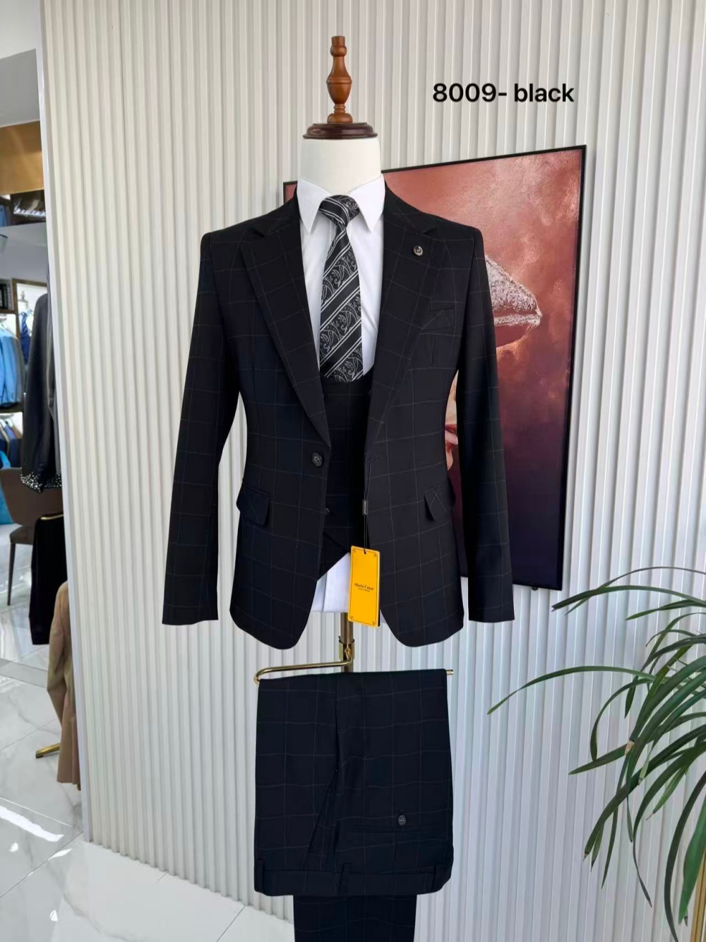 Men's Plaid Tuxedo 3 Pieces Ja - Men'S Formal Wear For Office avaliação e preço