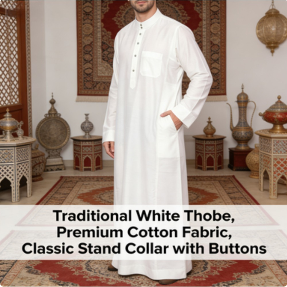 Arabic Thobe for Men Polyester - Men Formal Wear Dubai avaliação e preço