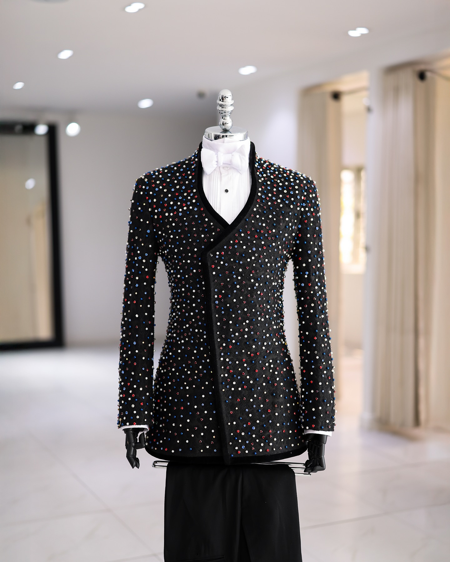 Colorful Crystals Men Suits Se - Men Formal Wear Modern avaliação e preço