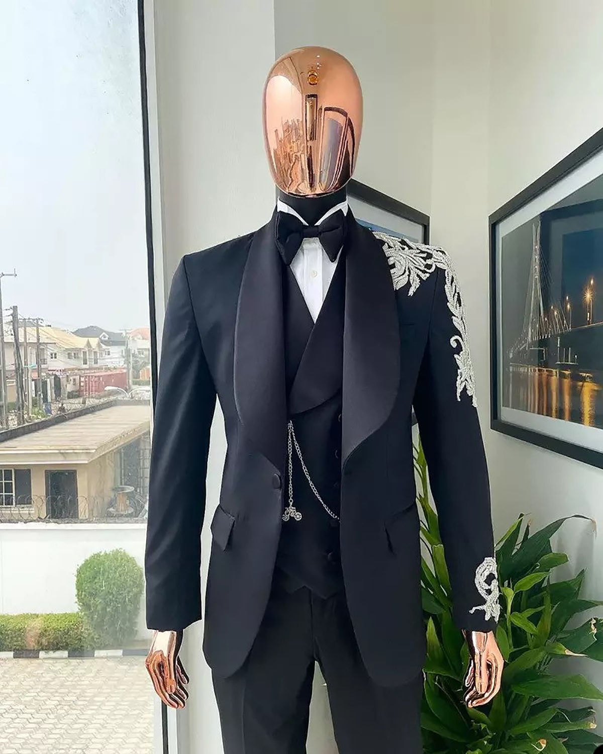 Piece Wedding Tuxedos Men Suit - Men Formal Wear Modern avaliação e preço