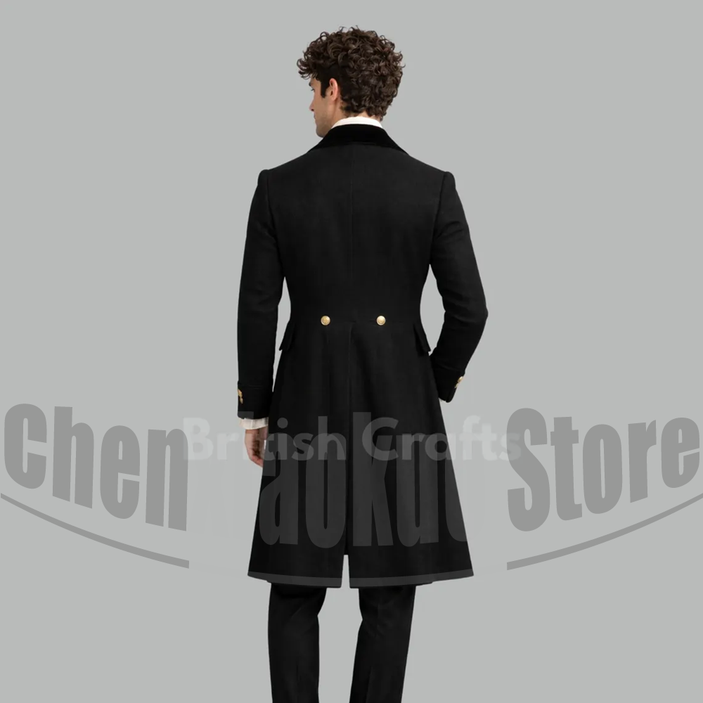Black Men Victorian Tailcoat 3 - Victorian Men'S Formal Wear avaliação e preço
