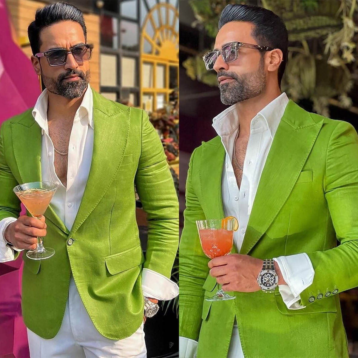 Handsome Green Groom Men Weddi - Men Formal Wear Modern avaliação e preço