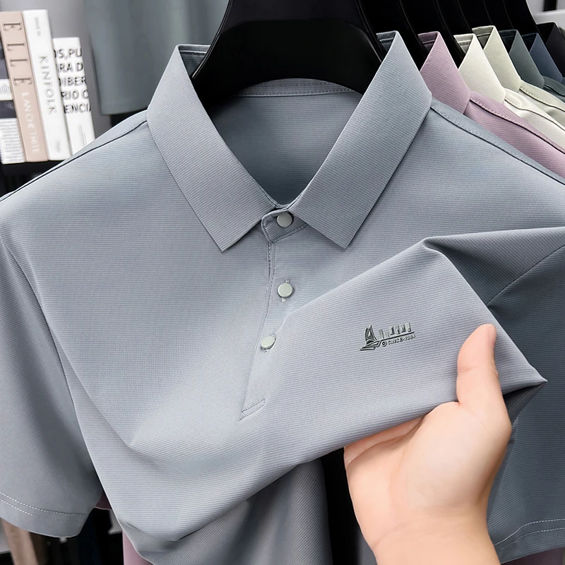 Men's Business Casual Polo Shi - Men'S Polo Formal Wear avaliação e preço