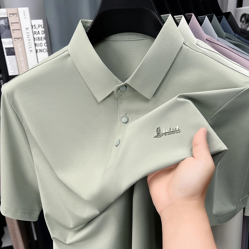 Men's Business Casual Polo Shi - Men'S Polo Formal Wear avaliação e preço
