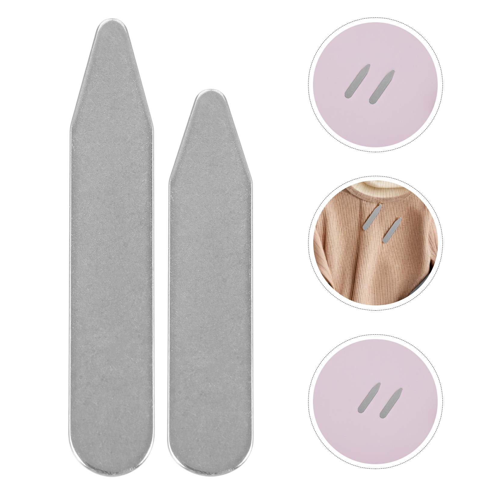 Stainless Steel Collar Stays f - Men Formal Wear Dress avaliação e preço