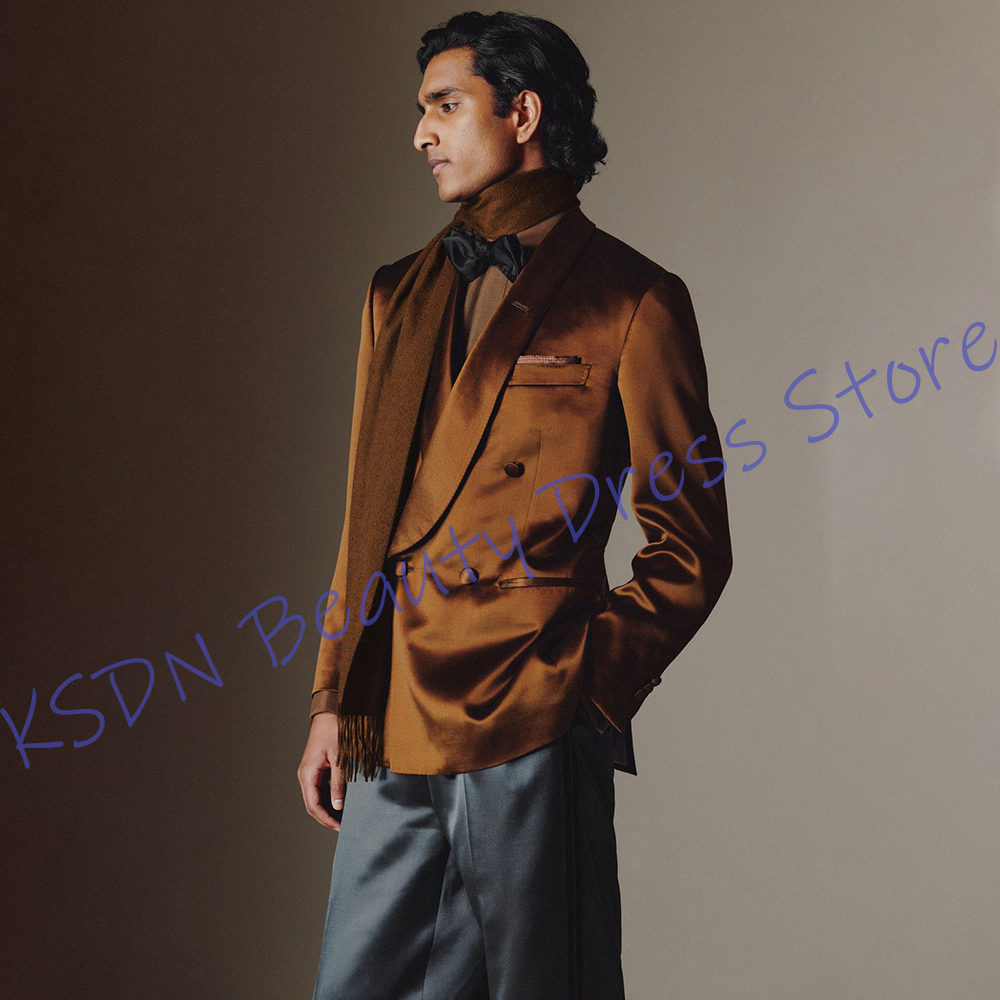 Elegant Men's Suits Double-Bre - Men'S Formal Evening Wear avaliação e preço