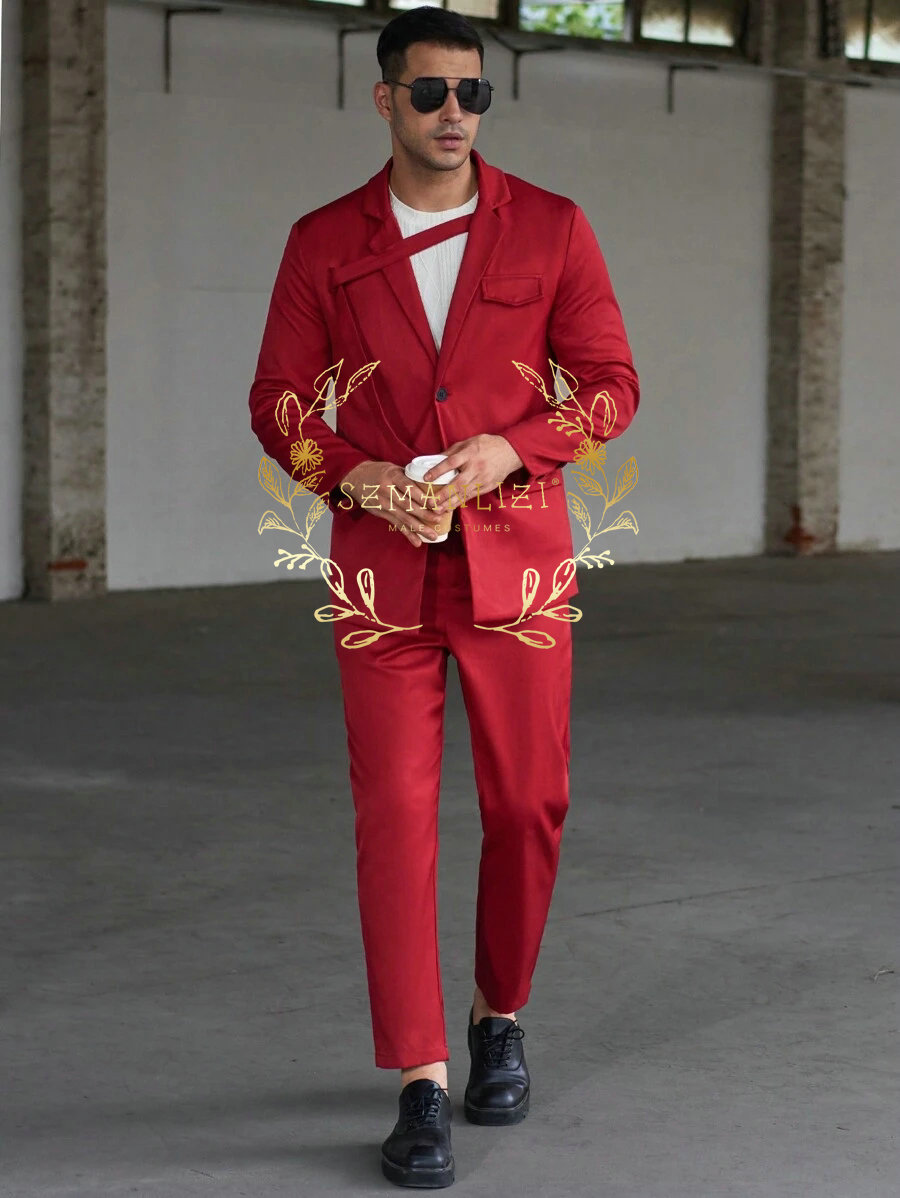 Fashionable Casual Men's Suits - Men'S Formal Evening Wear avaliação e preço