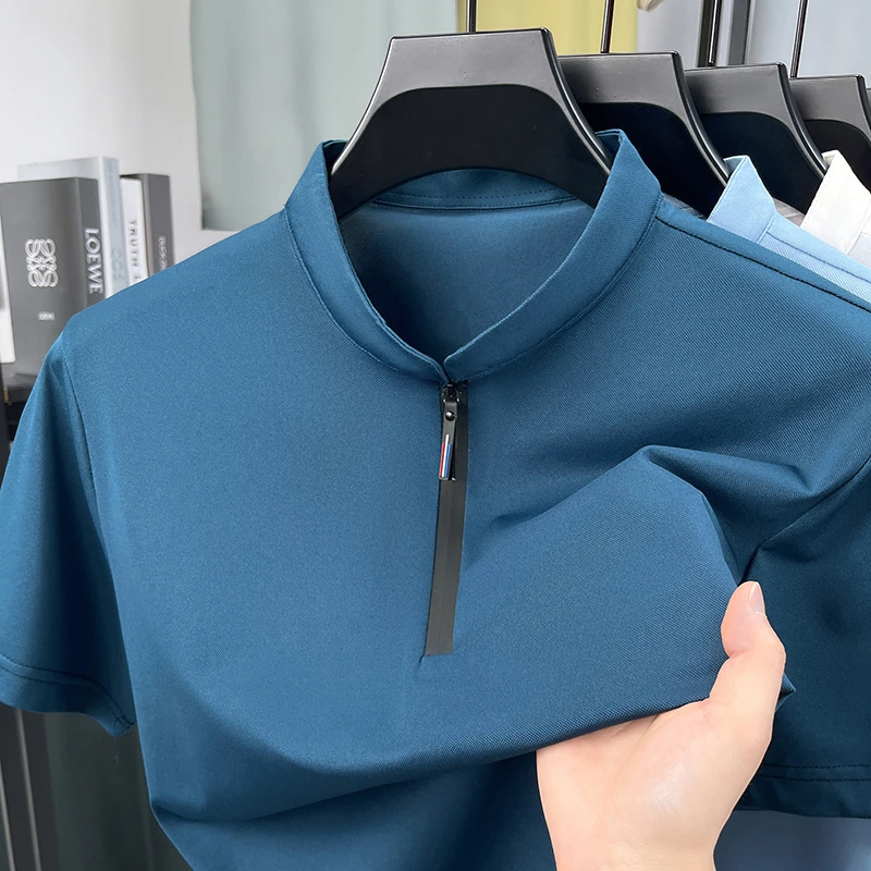 Mens Business Formal Half Zip  - Men'S Polo Formal Wear avaliação e preço