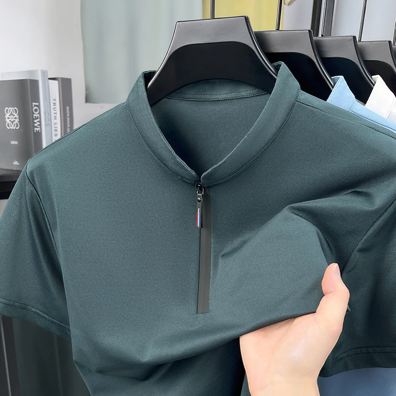 Mens Business Formal Half Zip  - Men'S Polo Formal Wear avaliação e preço