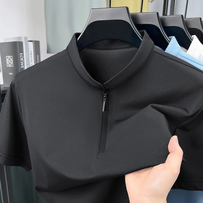 Mens Business Formal Half Zip  - Men'S Polo Formal Wear avaliação e preço