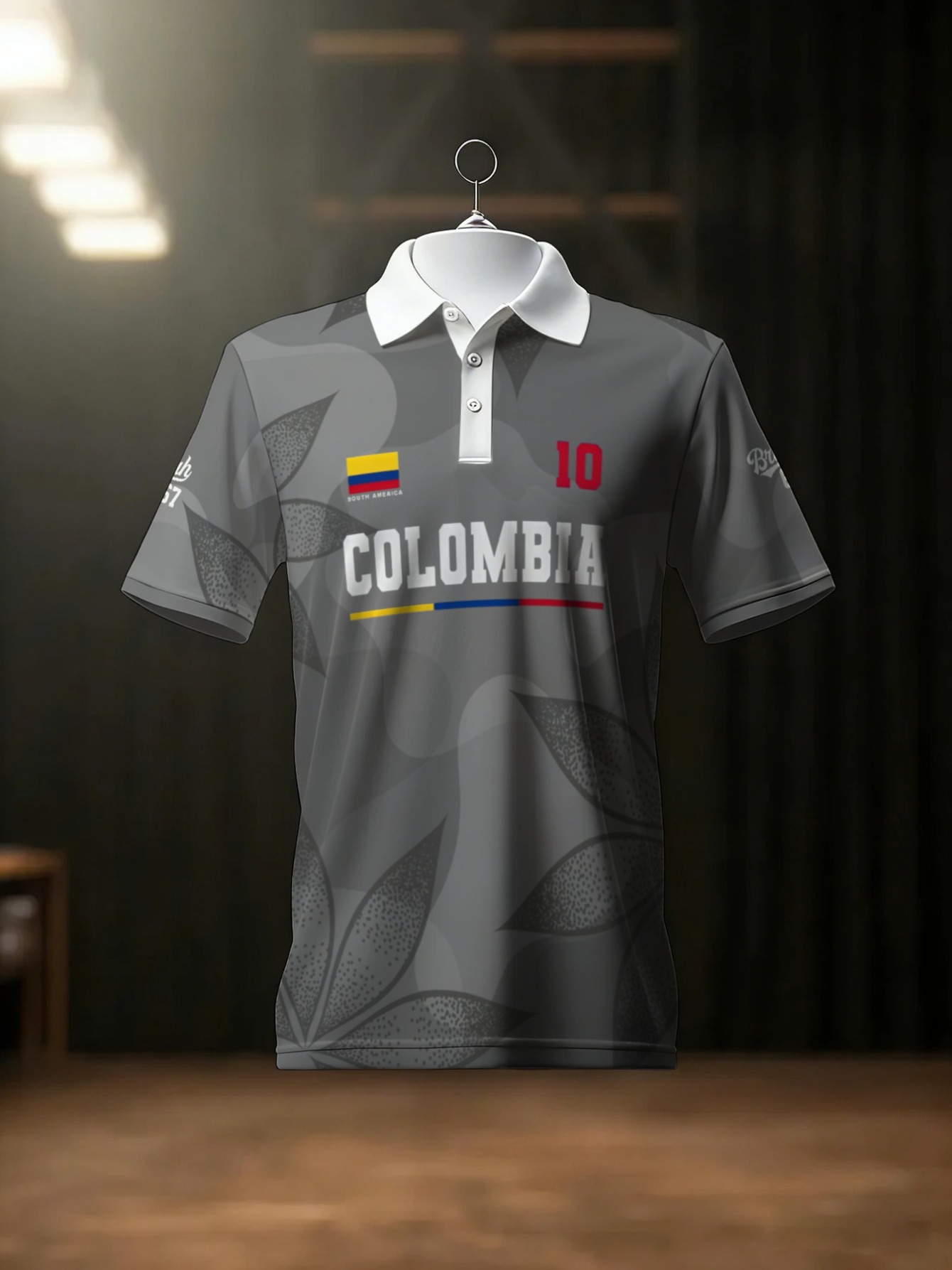 Men's Gray Polyester Shirt,Ado - Men'S Polo Formal Wear avaliação e preço