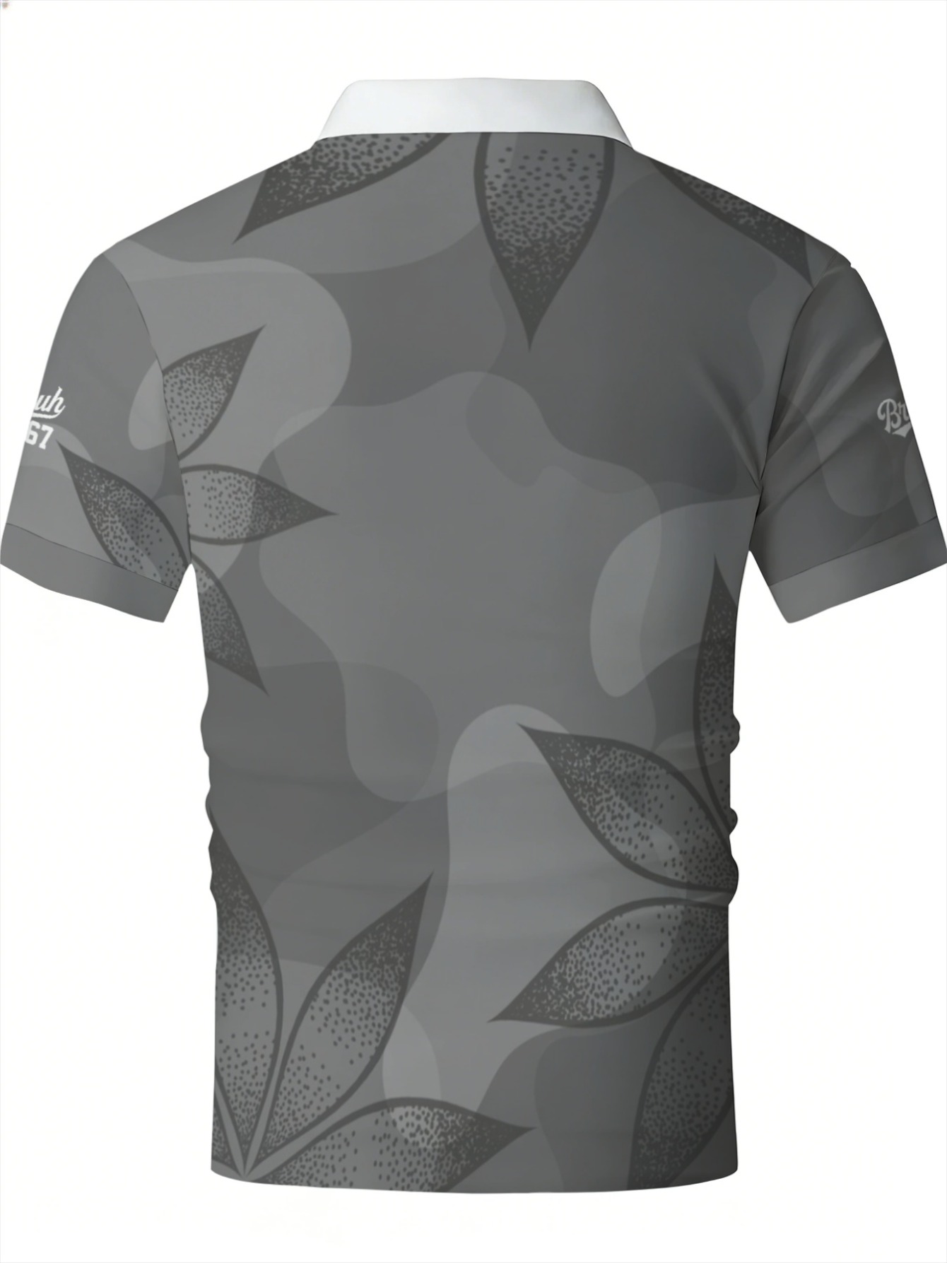 Men's Gray Polyester Shirt,Ado - Men'S Polo Formal Wear avaliação e preço