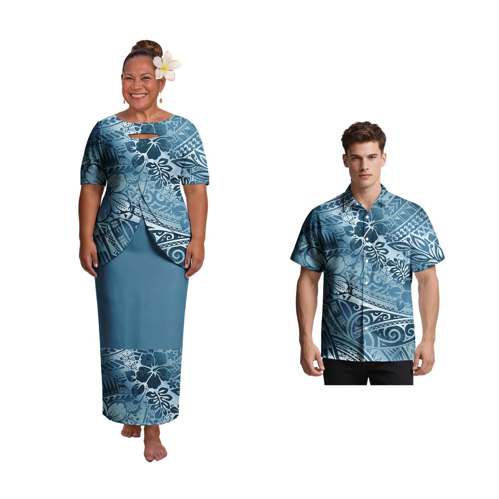 Oversize Couple Wear Hot Selli - Men'S Hawaiian Formal Wear avaliação e preço