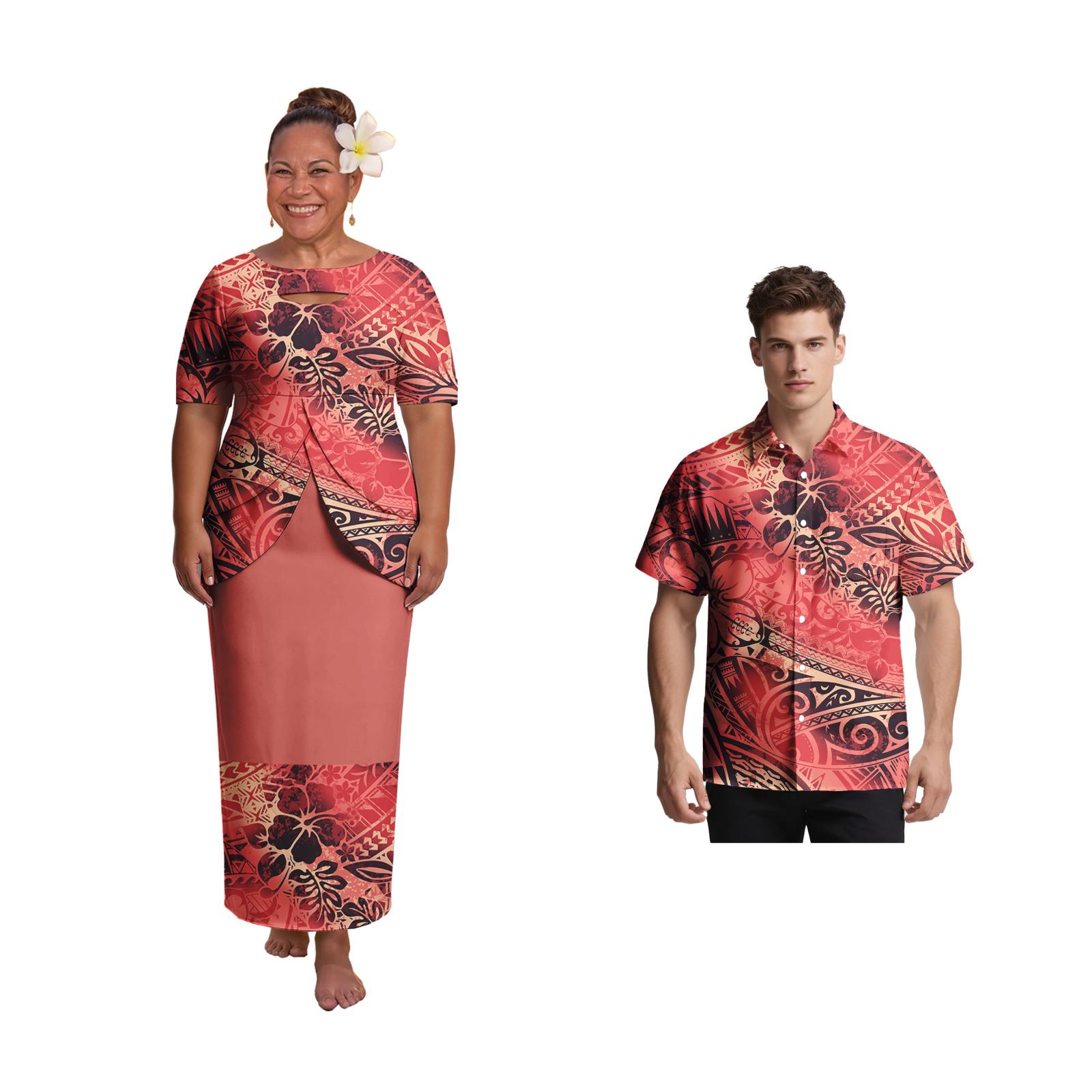 Oversize Couple Wear Hot Selli - Men'S Hawaiian Formal Wear avaliação e preço